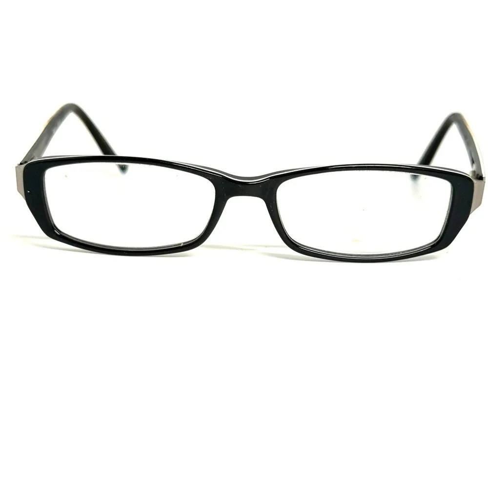 Converse Pure Black Rectangular Eyeglasses 51-16-135 Star Logo Frames
